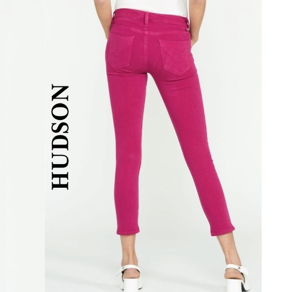 Hudson Nico Skinny size 28 in Magenta - Picture 4 of 9